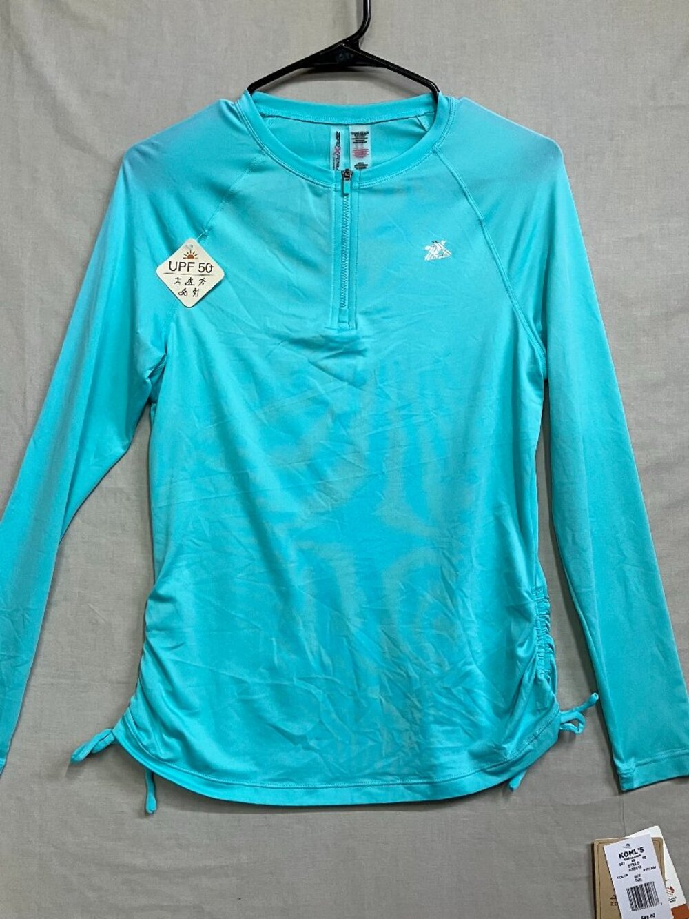 ZeroXposur Sun Protection Top Women's Small Stream Long Sleeve Raglan UPF 30+